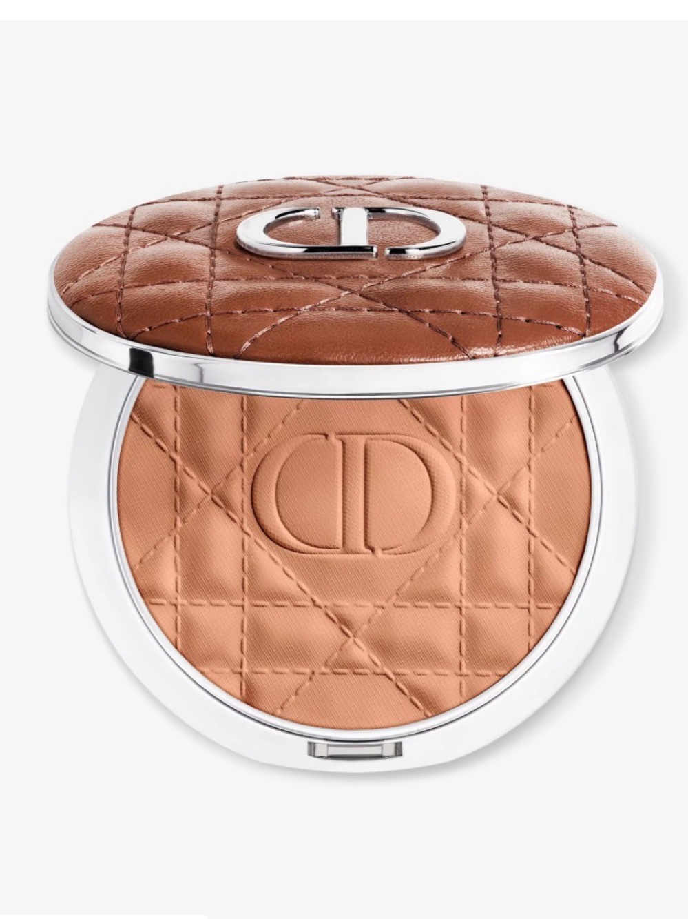 Dior Bronzing Powder Compact in Warm Tan & Leather Top shade 20 and shade 10